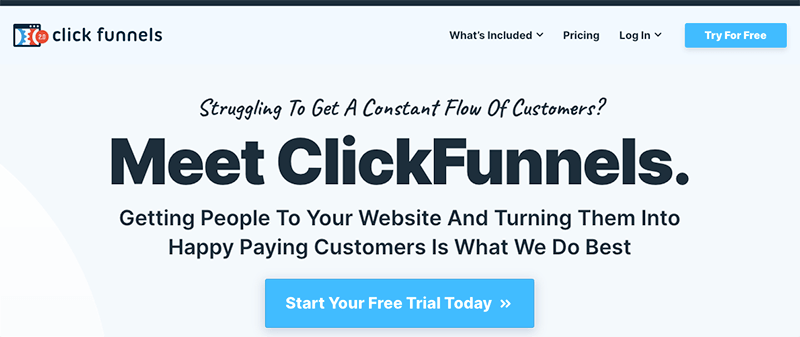 The Best Sales Funnel Builders and Software Solutions - ClickFunnels - zackaira.com