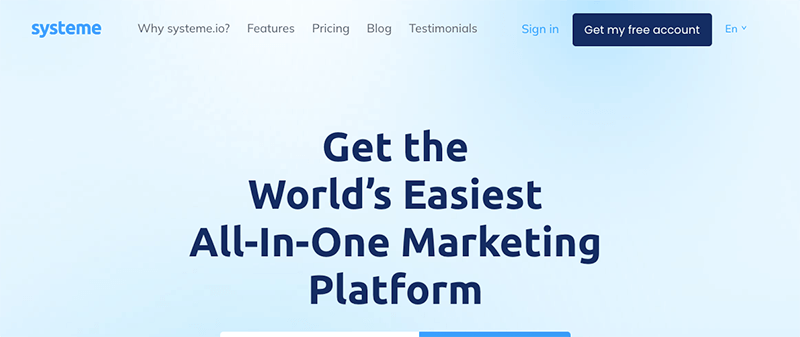 The Best Sales Funnel Builders and Software Solutions - System.io - zackaira.com