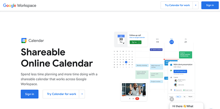 Best Online Calendar Software for Business: Google Calendar: Shareable Online Calendar - zackaira.com