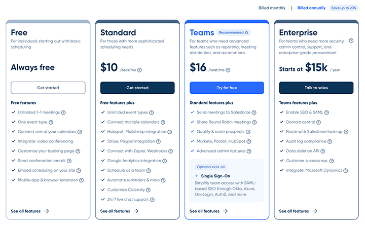 Calendly: Best online calendar software pricing - zackaira.com